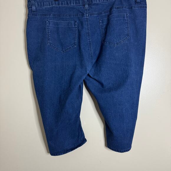 Basic Edition Women's Capri Denim Jeans Pants Plus‎ 24W - Picture 3 of 5